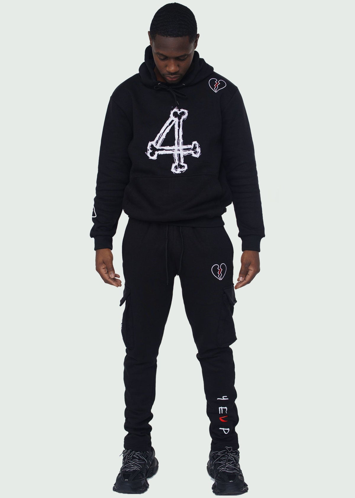 Black Bone Series SweatSuit