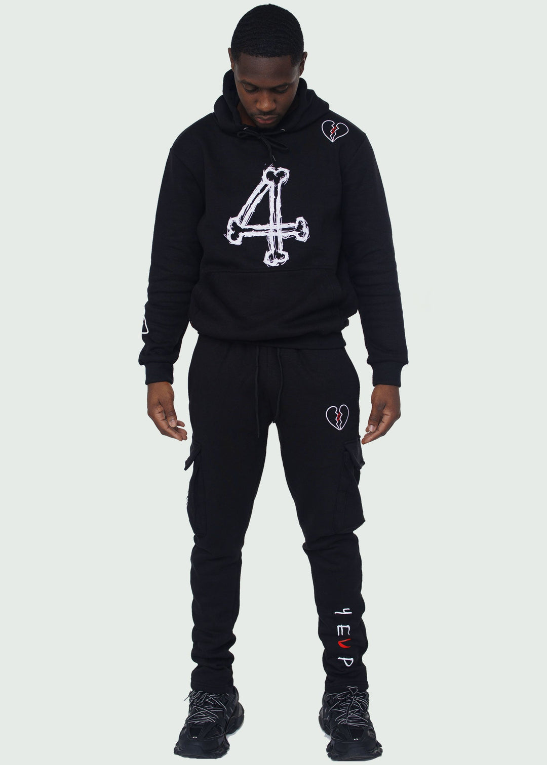 Black Bone Series SweatSuit – 4EVP